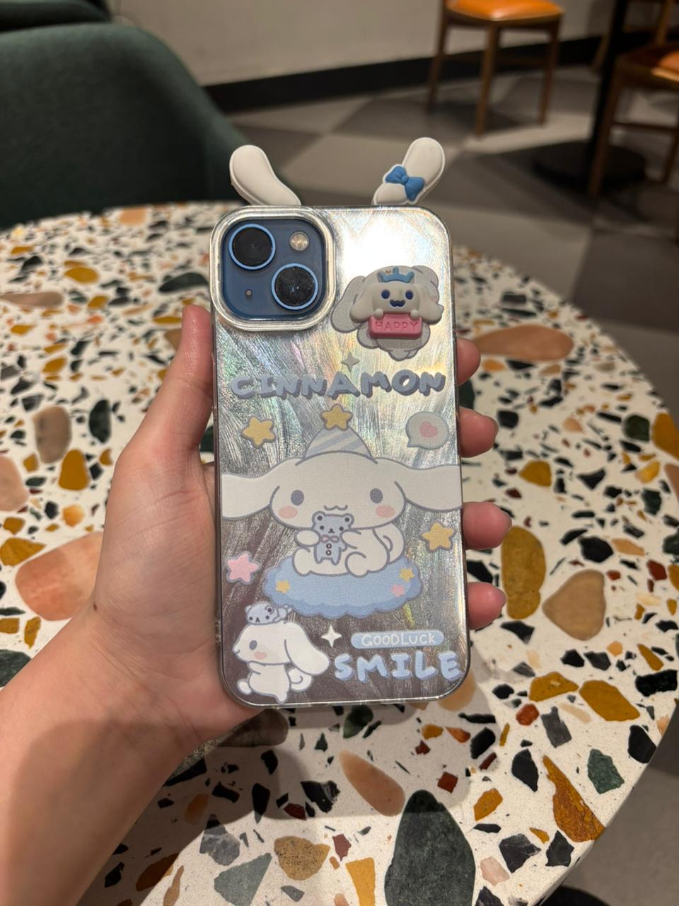 Cinnamoroll Holographic iPhone Case with 3D Ears