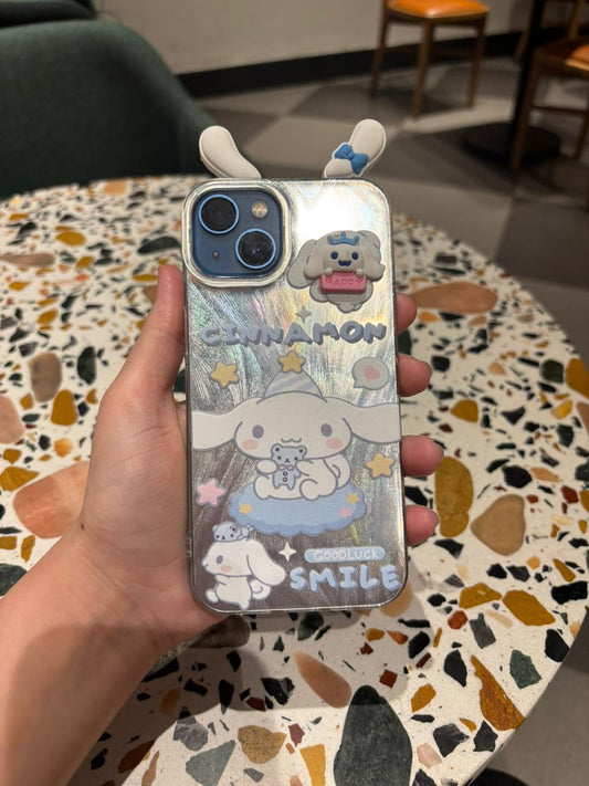 Cinnamoroll Holographic iPhone Case with 3D Ears