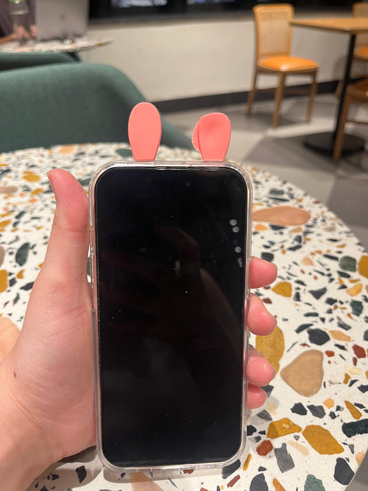 My Melody Pink Polka Dot iPhone Case with 3D Bunny Ears
